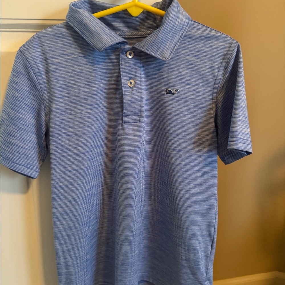 Vineyard Vines Boys Blue Heather Performance Tee